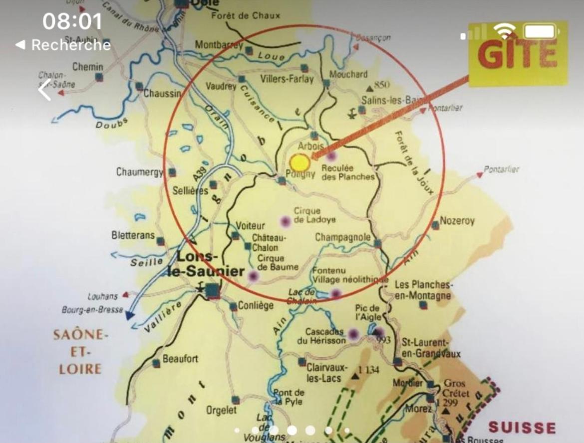 Chamole Gite Au Coeur Du Jura Entre Comte Et Vin Jaune, Gite Vin Jaune מראה חיצוני תמונה